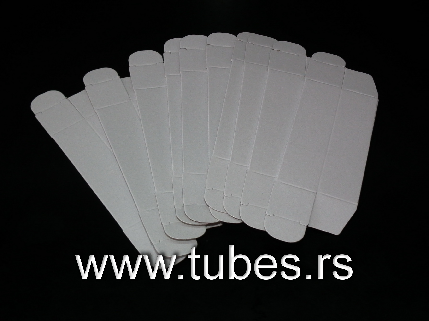 White Noval Tube Boxes